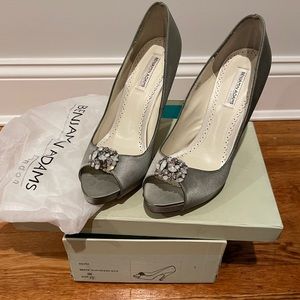 Benjamin Adams London Keira Shoes -- professionally dyed Gray/Silver -- US 7.5